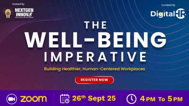 Digital HR Well-Being Webinar Banner The Well-Being Imperative – Building Healthier, Human-Centered Workplaces